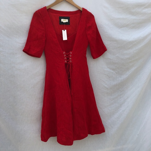 𝐍𝐖𝐓 ANTHROPOLOGIE MAEVE JULIET CORSETED DRESS - Picture 4 of 9